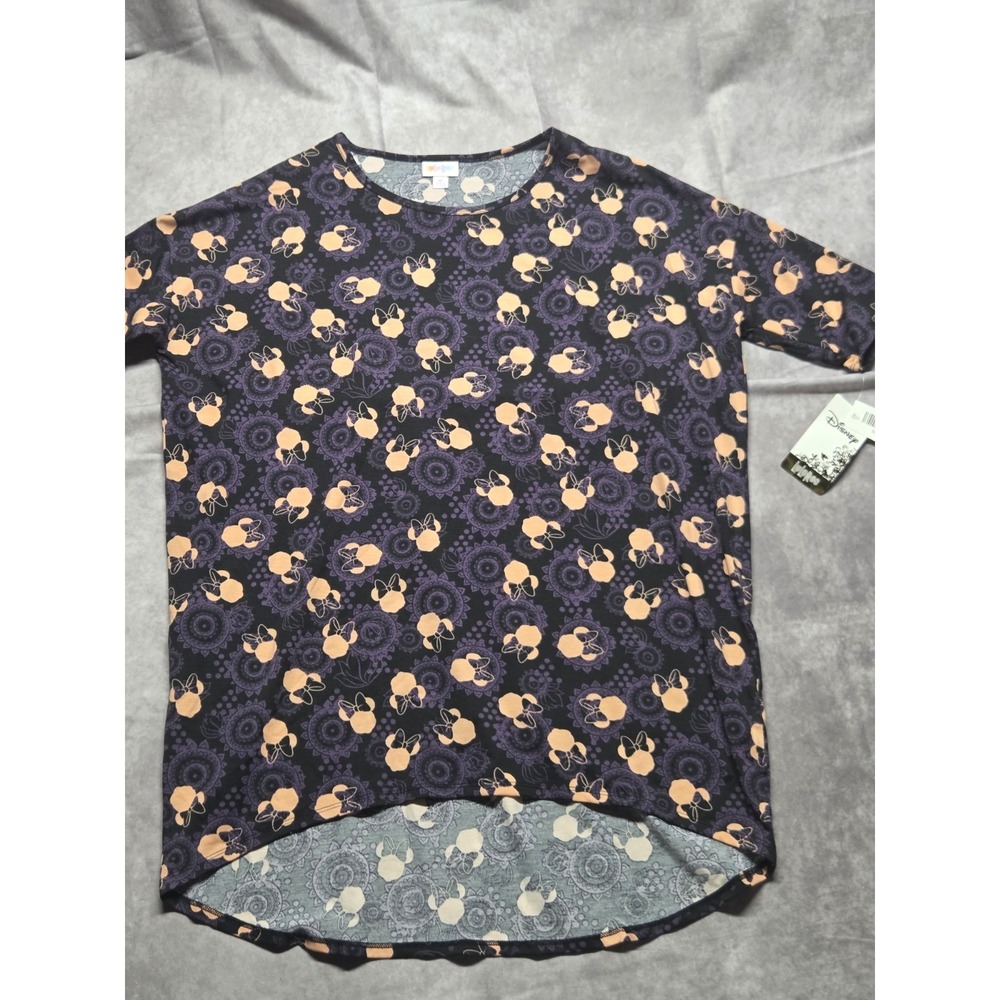 LulaRoe Disney Irma Top Shirt Minnie Mouse NWT SIZE M Bows - Picture 1 of 7